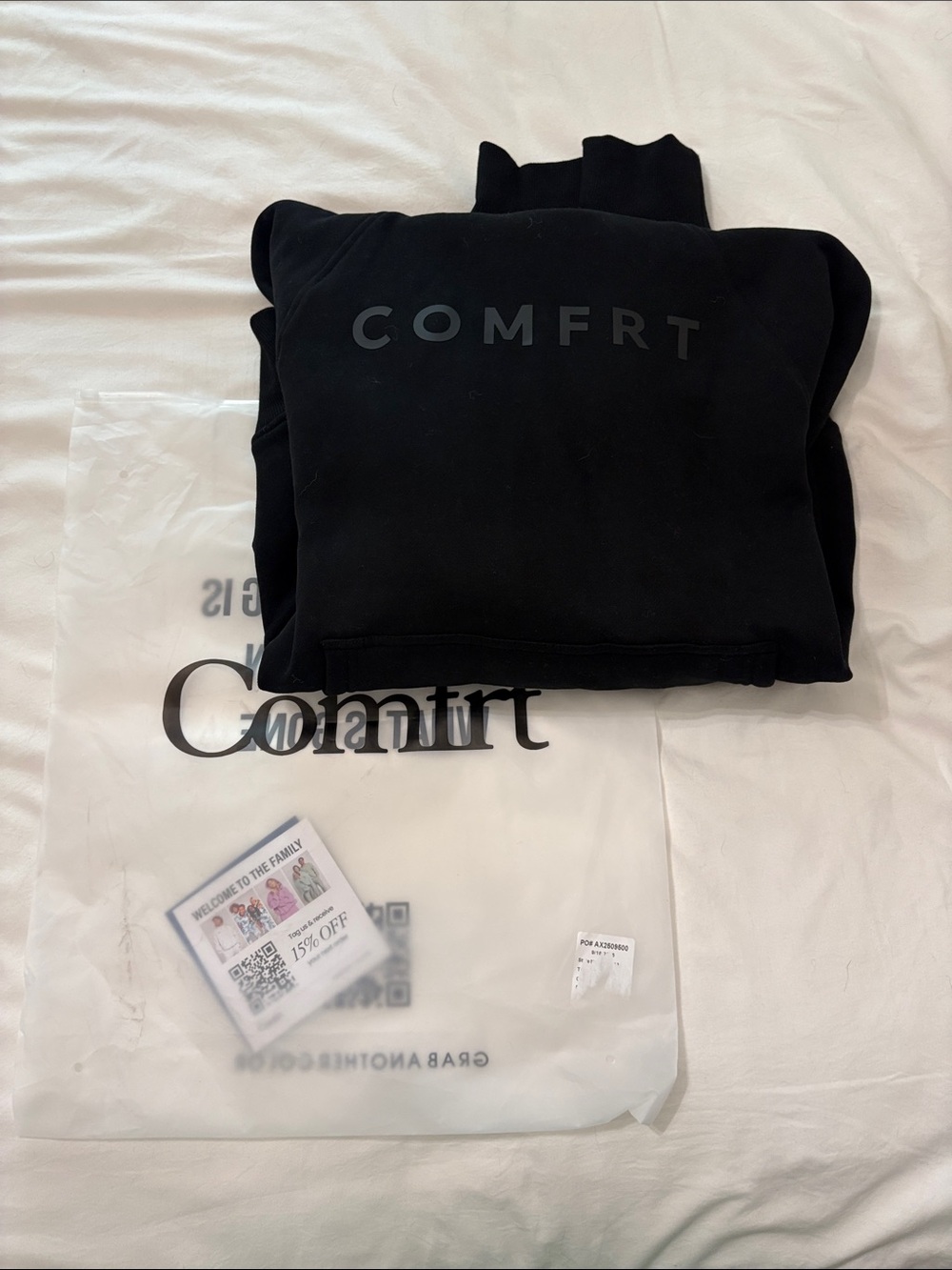Comfort Black Women’s Sweatshirt - COMFRT Logo